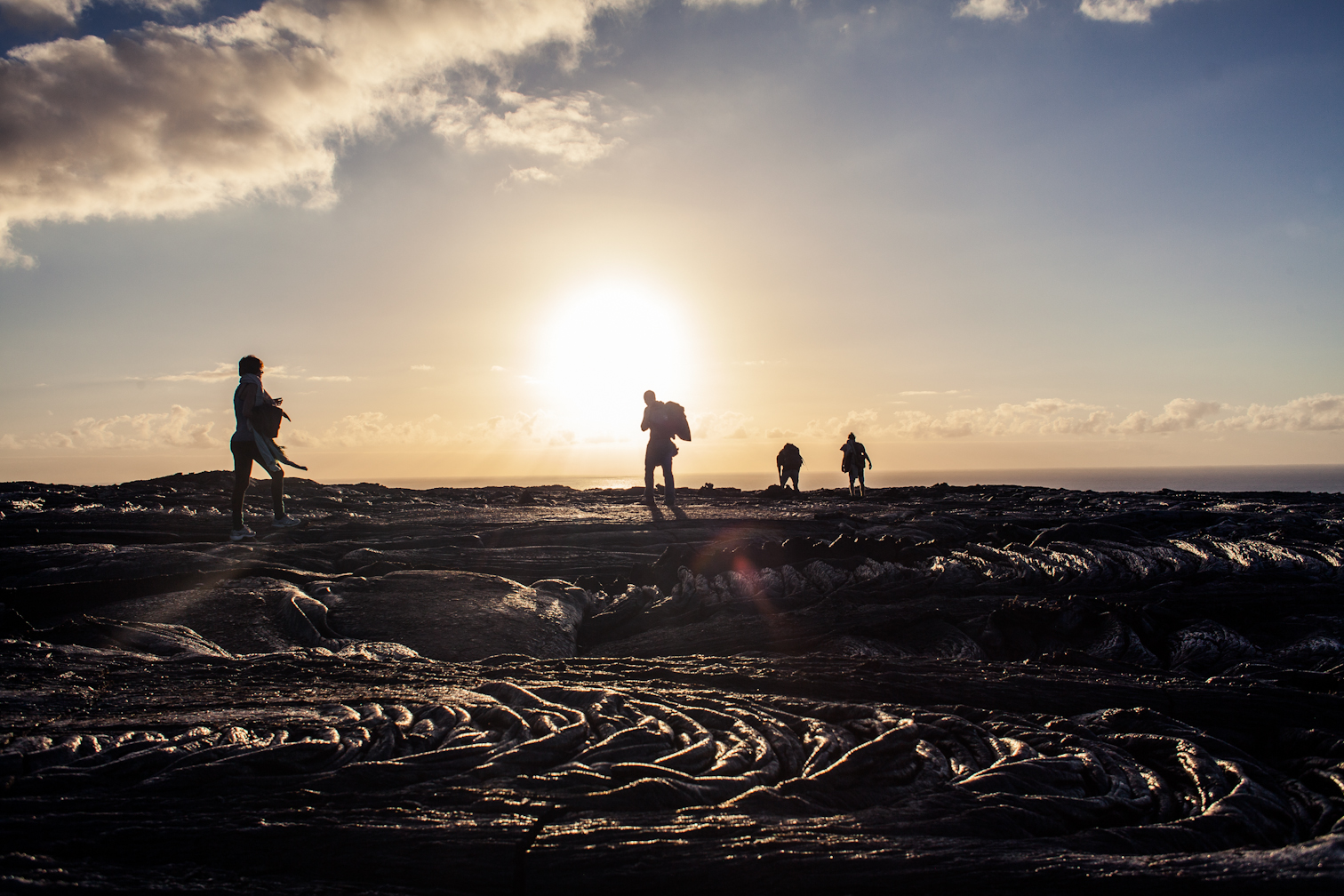 walking on vulcano – Hawaii